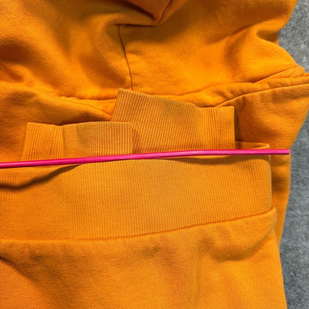 H&M Divided NASA Graphic Hoodie Medium Orange Cropped Fleece Pullover - Picture 4 of 8